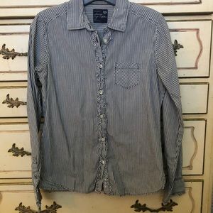 American Eagle Button down striped shirt